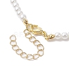 Brass with Glass Beads Necklaces NJEW-JN04705-5