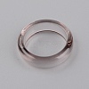 Transparent Resin Finger Rings RESI-WH0024-76L-2