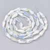 Electroplate Glass Beads Strands X-EGLA-T008-12L-2