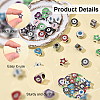 30Pcs 3 Styles CCB Plastic European Beads CCB-YW0001-61-3