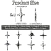 32Pcs 8 Styles Alloy Pendants FIND-CJ0006-01-2