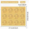 34 Sheets Self Adhesive Gold Foil Embossed Stickers DIY-WH0509-075-2