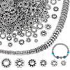 660Pcs 6 Styles Tibetan Style Beads TIBEB-PH0005-34-1