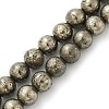 Natural Pyrite Beads Strands G-A250-A01-01-1
