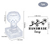 Clear Acrylic Soap Stamps DIY-WH0438-018-4
