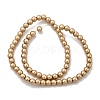 Electroplated Synthetic Non-magnetic Hematite Beads Strands G-H327-D01-01A-2