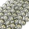 Frosted Transparent Glass Bead Strands GLAA-P065-10mm-12-2
