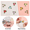   160Pcs 8 Colors Flower Pattern Water Soluble Computerized Embroidery Appliques DIY-PH0013-98-4