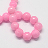 Natural Dyed Yellow Jade Gemstone Bead Strands G-R271-10mm-Y02-3