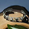 Alloy Crystal Rhinestone Cuff Bangles for Women FS-WG50859-06-1