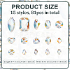 81Pcs 15 Styles Sew on Rhinestone GLAA-ME0001-03-2