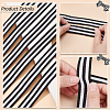 50 Yards Polyester Stripe Ribbons SRIB-WH0011-157C-4