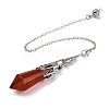 Natural & Synthetic Gemstone Pointed Dowsing Pendulum Big Pendants G-H285-06P-A-4