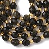 Natural Golden Sheen Obsidian Beads Strands G-F809-A27-01-4