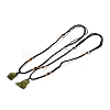 Glass Pendant Necklace NJEW-D295-01-1-2