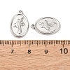 304 Stainless Steel Pendants STAS-I358-12P-13-3