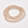 Electroplate Transparent Glass Beads Strands EGLA-A034-T4mm-T15-2