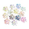 UV Plating Transparent Acrylic Bead Caps MACR-K356-15E-1