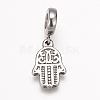 304 Stainless Steel European Dangle Charms X-OPDL-K001-05AS-1