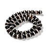 Natural Tibetan Striped Pattern dZi Agate Beads Strands G-B084-A04-02-3