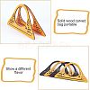 4Pcs Wooden Handles Replacement Part FIND-CA0002-58A-5