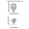 GLOBLELAND 2Pcs 2 Style Carbon Steel Cutting Dies Stencils DIY-DM0002-82-2