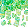 50Pcs 5 Styles UV Plating Rainbow Iridescent Acrylic Beads OACR-TA0004-67D-3