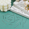 100Pcs 5 Styles 304 Stainless Steel Connector Charms STAS-DC0016-21-5