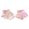 Gradient Color Transparrent Acrylic European Beads OACR-P024-03-01-2