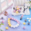 50Pcs Food Grade Eco-Friendly Silicone Beads SIL-TA0002-89B-6