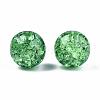 Transparent Crackle Acrylic Round Beads Strands CCG-R002-12mm-08-1