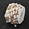Ion Plating(IP) 304 Stainless Steel Flower Link Chains CHS-H034-03G-02-3