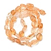 Heated Natural Citrine Beads Strands G-L608-A09-02-9