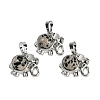Natural Dalmatian Jasper Pendants G-I374-A-P18-1