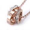304 Stainless Steel Pendant Necklaces NJEW-I232-03RG-2