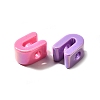 UV Plating Opaque Acrylic European Beads SACR-Z007-01U-2
