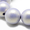 Opaque Acrylic Spray Painted Highlight Beads X-ACRP-Q024-8mm-G05-2