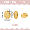20Pcs Alloy Brooch Findings FIND-PH0028-99G-2