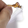 60Pcs 60 Styles PVC Plastic Cat Cartoon Stickers Sets STIC-P004-27B-6