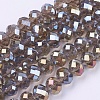 Electroplate Glass Beads Strands GR10MMY-9AB-1