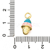 Brass Enamel Pendants KK-C087-12G-3