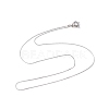 304 Stainless Steel Serpentine Chain Necklace for Men Women NJEW-G076-01C-P-2