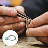 6Pcs Brass Adjustable Ring Findings KK-GO0001-42-5