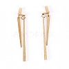 304 Stainless Steel Dangle Earrings EJEW-L225-009-3