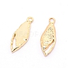 Light Gold Plated Alloy Enamel Pendants ENAM-WH0051-01A-1