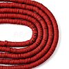 Handmade Polymer Clay Beads Strands CLAY-R089-8mm-Q103-2