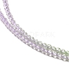 Transparent Gradient Color Glass Beads Strands GLAA-H021-01A-02-3