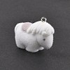 Flocky Resin Pendants FIND-A061-02E-3