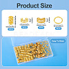 120Pcs 4 Styles Iron Dreadlocks Beads Hair Decoration FIND-TA0005-09G-4
