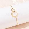 304 Stainless Steel Link Bracelets for Women BJEW-G755-01G-1